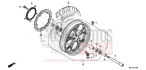 RUOTA ANTERIORE NC750SAK di 2019